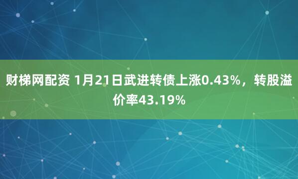 财梯网配资 1月21日武进转债上涨0.43%，转股溢价率43.19%